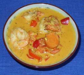 Masoor Jhol Fisch - Curry