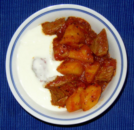 Kartoffel Hühnchen Curry 