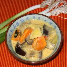 Auberginen Kürbis Curry