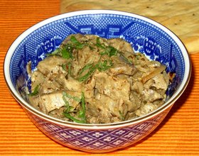 Auberginen in Joghurtsosse