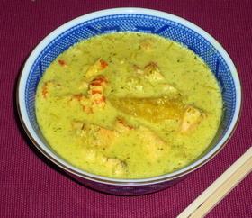 Kürbis Lachs Curry