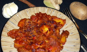 Kartoffel Lamm Curry